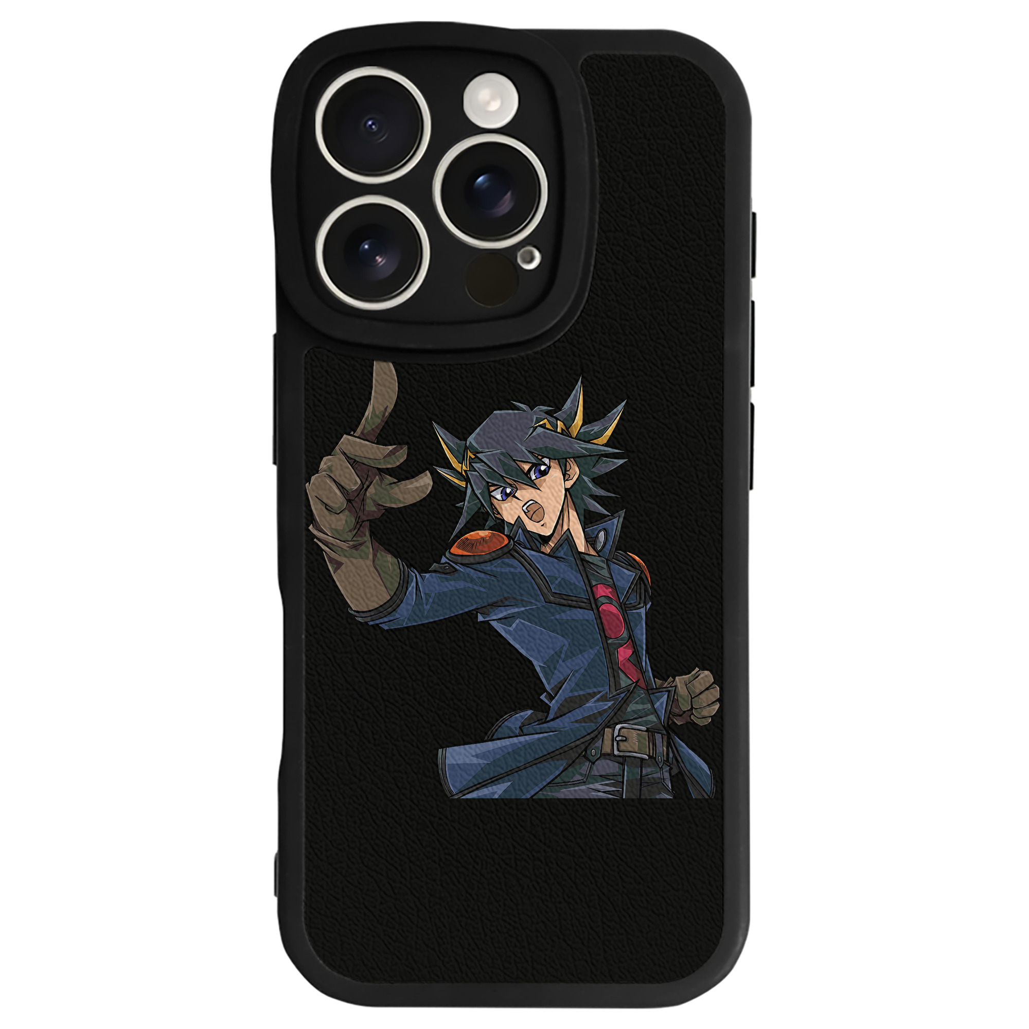 （画像用） 遊☆戯☆王 Yu-Gi-Oh! 【iPhone 16シリーズ対応】シリコンスマホケース（レザー調） 材質：シリコン